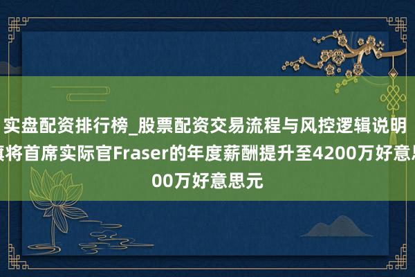 实盘配资排行榜_股票配资交易流程与风控逻辑说明 花旗将首席实际官Fraser的年度薪酬提升至4200万好意思元