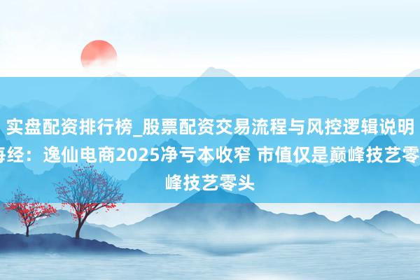实盘配资排行榜_股票配资交易流程与风控逻辑说明 每经：逸仙电商2025净亏本收窄 市值仅是巅峰技艺零头