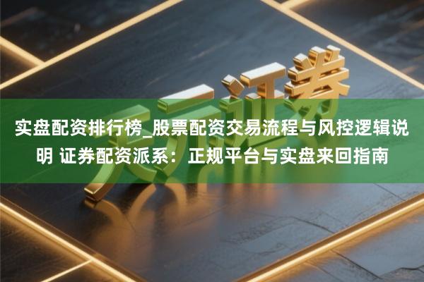 实盘配资排行榜_股票配资交易流程与风控逻辑说明 证券配资派系：正规平台与实盘来回指南